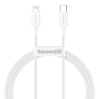 Baseus Superior Series Cable USB Type C to Apple iPhone Lightning, 20W, PD, 1m, White