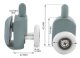 Durvju riteņu komplekts dušas kabīnēm, duškabīnēm 8 gb. | Door wheel set for shower