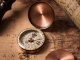 Metal Pocket Compass with Lid for Hiking and Survival, Copper