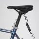 Wozinsky WBN-01R Bicycle and Helmet Lock, 4-Digit Combination, 1.5m - Black