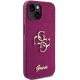 Guess Glitter Script Big 4G Case for iPhone 15 - Purple