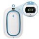 Foldable Baby Bath with Stand, Thermometer and Cushion Ricokids RK-287, white-blue