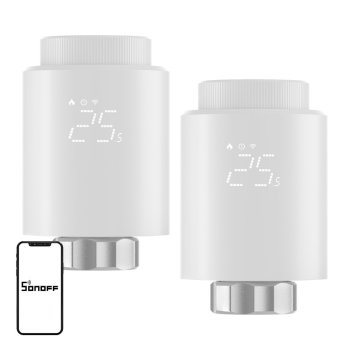 Термостатическая головка Sonoff TRVZB ZigBee, 2 шт.