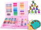 Art set for kids in carry case, 86 pieces, blue