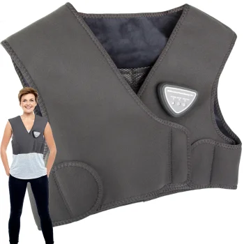 Wireless Electric Heated Massage Vest for Back, USB