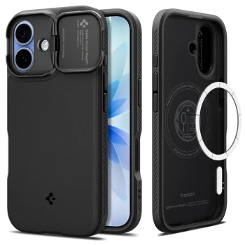 Spigen Optik Armor MagSafe Case iPhone 17 - Black Camera Protection Cover