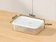 Airtight Food Storage Container with Lid, 600ml, White
