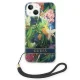 Guess Flower Strap Case for iPhone 14 Plus, Blue
