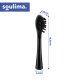 Sonic Toothbrush Replacement Heads Soulima X800 2 Pack Soft Medium, black