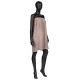Terry Cloth Cosmetic Cape, 70 x 150 cm, Dark Beige