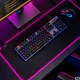 XXL RGB gaming mouse and keyboard mat 90 × 40 cm, black