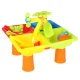 2-in-1 Water and Sand Play Table with Accessories and Stool