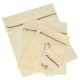 Laundry Wash Bag Set with Zipper, 6 Pcs, Beige