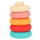 Educational Pyramid Tower Building Blocks Montessori Sensory Puzzle with Numbers, 7 elements