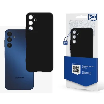 3Mk Protection Samsung Galaxy A15 5G Case Matt Case, Black