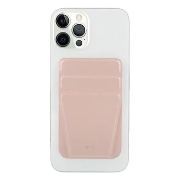 UNIQ Lyft magnetyczny stojak na telefon snap-on stand and card holder pink