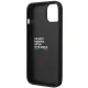 BMW iPhone 14 Plus Case Leather Carbon, Black