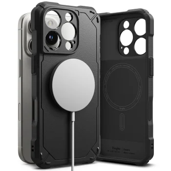 Ringke iPhone 16 Pro Max Case Rugged Gear MagSafe, Black