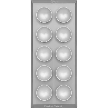 Marcato Ravioli Tray with Rolling Pin, Silver