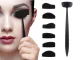 Silicone Eye Makeup Stencil Set, Black