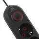 Maclean MCE395 B Power Strip, 5 Outlets + 3xUSB, 1.5m, Black