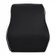 Promedix PR-214 Memory Foam Lumbar Support Pillow, 50D, 44x37x12 cm, Black