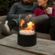 Freestanding Tabletop Bio Ethanol Fireplace Indoor Ventless, Black