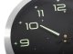 Wall clock fluorescent large silent glowing numbers stars 25cm