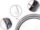Steel Bicycle Tire Lever with Spoke Hook