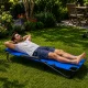 Folding Garden Lounger Zero Gravity 2-in-1, Blue