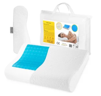 4FIZJO ERGO+ Profiled Orthopedic Cooling Pillow, 60x40 cm, White