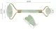 Iso Trade Jade Facial Roller and Gua Sha Stone, Green
