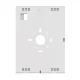 Maclean MC-950 W Tablet Advertising Enclosure Mount with Lock 12.4\"-13\", VESA 75x75, White