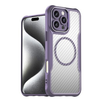 Leading Series MagSafe Silicone Phone Case Cover iPhone 16 Pro Max - Purple