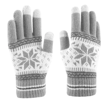 Touchscreen Texting Gloves, Grey