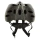 Adjustable bike helmet with ventilation, size L, 58-62 cm, black and white