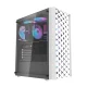 Darkflash DK351 Computer Case with 4 RGB Fans, White