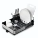 Joseph Joseph Extend expandable dish drainer, silver and black