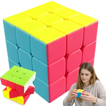 Rubik's Cube 3x3 Educational Speed Cube Logic Puzzle, Multicolor