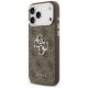 Guess 4G Big 4G Classic Logo Phone Case Cover iPhone 17 Pro Max Brown - Silver
