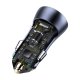 Baseus Golden Contactor Pro 2x USB-A 40W automašīnas lādētājs QC SCP FCP AFC - pelēks | Phone Car Charger