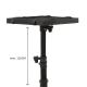 Maclean MC-920 Portable Projector Stand, Adjustable Height, 1.2m, Black