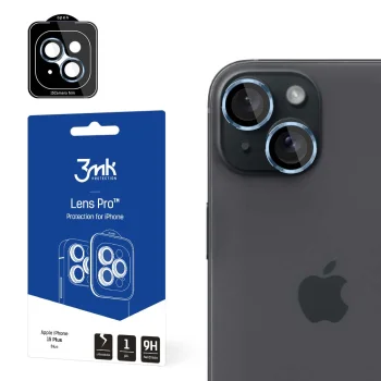 3mk Lens Protection Pro Camera Cover for iPhone 15 Plus, Blue