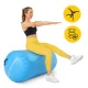 Pripučiamas gimnastikos volas 4FIZJO Air Barrel 100 x 75 cm, mėlynas