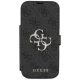 Guess Book 4G Metal Logo Folio Case for iPhone 17 Pro - Black