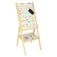 Double-Sided Magnetic and Chalk Board for Kids with Accessories, 38x37x90cm