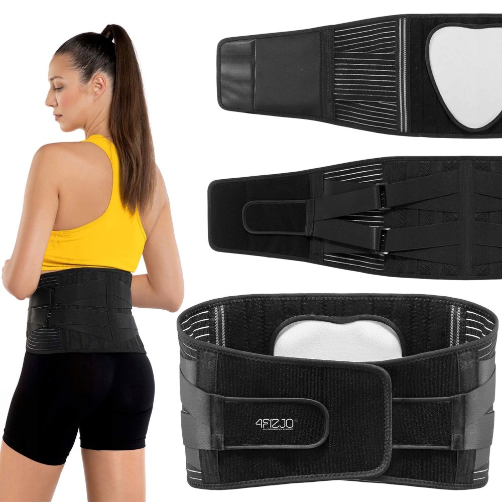 4Fizjo Orthopedic Lumbar Support Belt, XXL, Black (3)