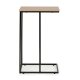 ModernHome C-Shaped End Table for Laptop Sofa Side Table with Metal Frame