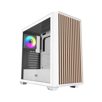 Darkflash DS900WD ATX PC Case with 4 Fans, White