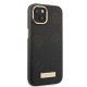 Guess Peony Logo Plate MagSafe Case for iPhone 13 - Black